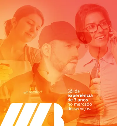 Sólida experiência de 3 anos no mercado de serviços